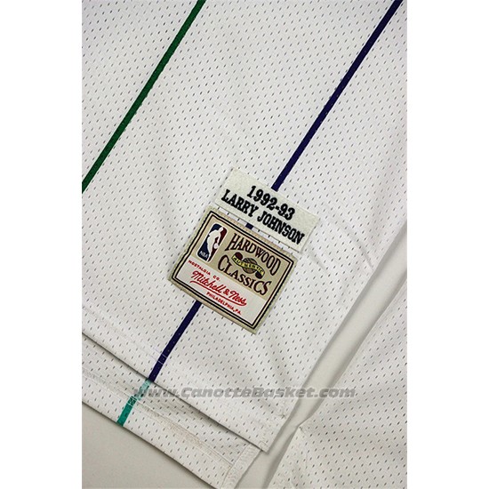 Maglia Charlotte Hornets Larry Johnson #2 Retro Bianco